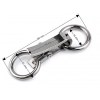 zapiecie dekoracyjne metalowe klamra do odziezy 21x60mm ciemne srebrne wymiary