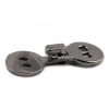 zapiecie dekoracyjne metalowe haftka do odziezy 10x27mm czarne do swetrow bluzek