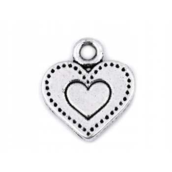 Zawieszka charms SERCE 12x13mm / 2szt.