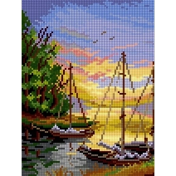 Kanwa ZATOKA - ŁODZIE 18x24