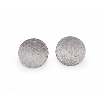 Guzik metalowy z reliefem 25mm / SREBRNY